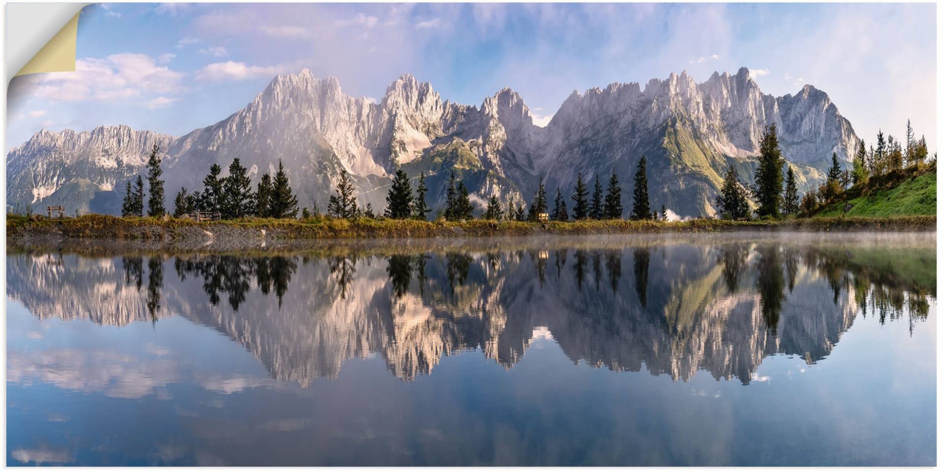 Artland Wandbild "Wilder Kaiser in Tirol", Bilder von Europa, (1 St.) von Artland