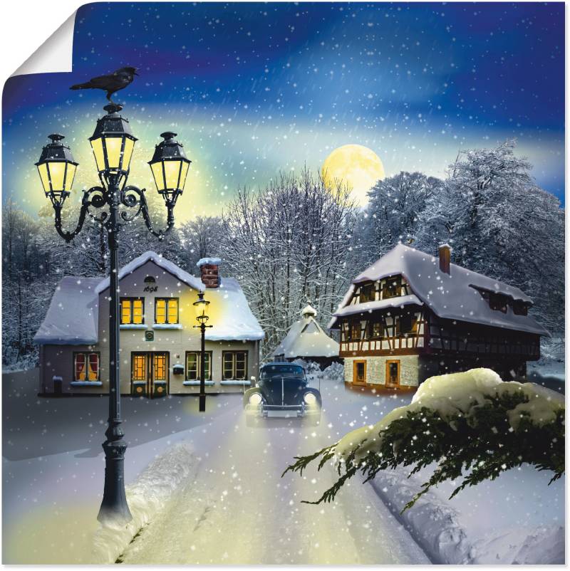 Artland Wandbild "Winterzeit", Vier Jahreszeiten, (1 St.), als Leinwandbild, Poster, Wandaufkleber in verschied. Größen von Artland