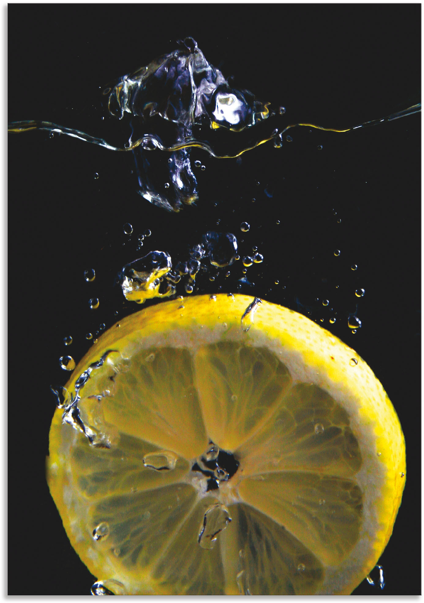 Artland Wandbild "Zitrone", Lebensmittel, (1 St.), als Alubild, Outdoorbild, Leinwandbild, Poster in verschied. Größen von Artland