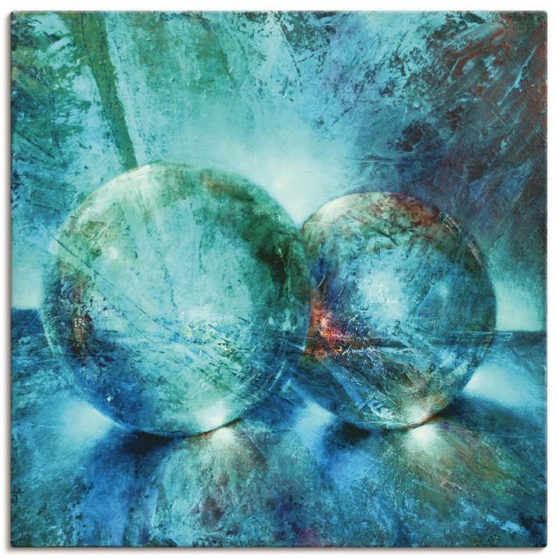 Artland Wandbild "Zwei blaue Murmeln " Muster 1 Stk. tlg. als Alubild, Outdoorbild, Leinwandbild, Poster in verschied. Größen von Artland