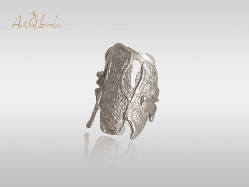 Designer Ring Aus Sterlingsilber Für Frauen | Fashion Statement Einzigartiger Anpassbarer Cocktailring von ArtleahBoutique