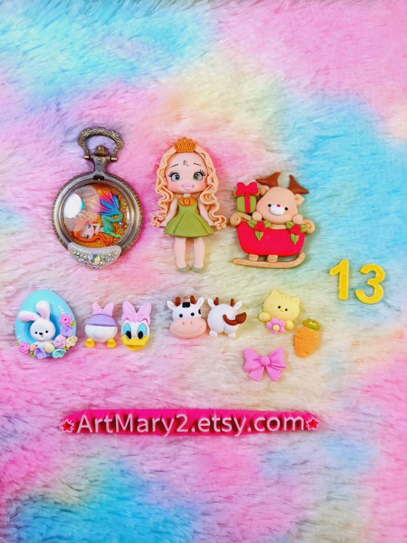 Exklusive Conjuntos De Bonecas Und Bichinhos in Fimo - 11 Packs Artesanais Für Criar Pendente Oder Decorarb von Artmary2
