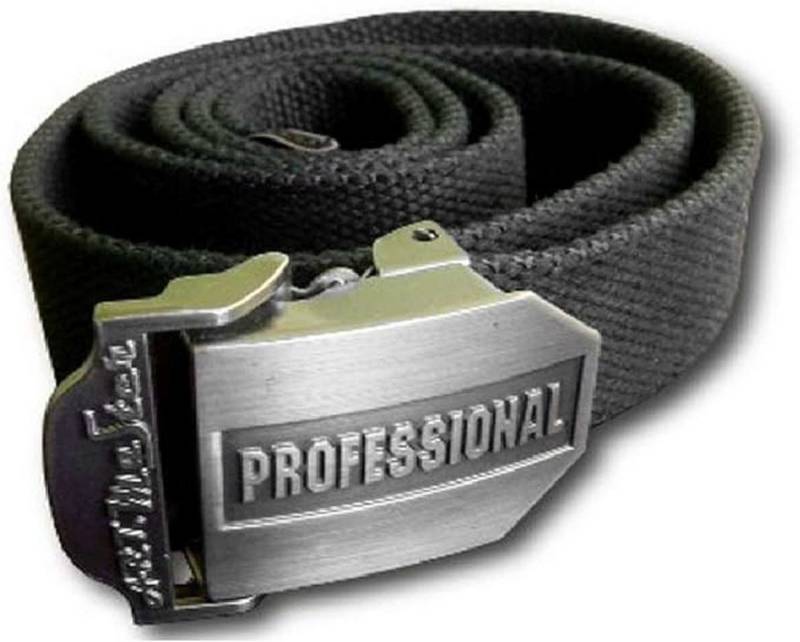 Artmas Gürtelriemen Professional STOFFGÜRTEL CANVAS BELT 3,8 CM134 LÄNGE BREIT Schwarz von Artmas
