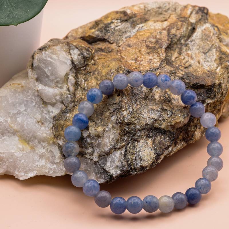 Blauer Aventurin Armband - Einzigartiges Geschenk Für Glück Und Harmonie | Handgefertigtes Natursteinarmband Chakra Yoga von ArtorangeGallery