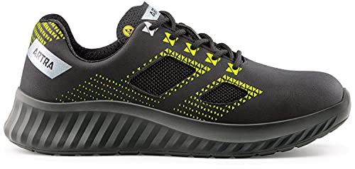 Artra Arcasio Arbeits- & Sicherheitsschuhe - S1-P SRC ESD - Schwarz/Gelb - 41 von Artra
