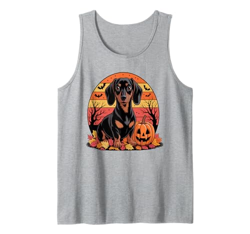 Halloween Dackel Hund Kinder Männer Frauen 2025 Tank Top von Arts Designs Halloween - The Dachshund
