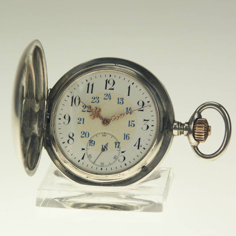 Intakte Iwc Schaffhausen Silber Savonette Taschenuhr Herren No Spindel Duplex Oder Chronometer Armbanduhr Repetition Schlagwerk von ArtsAlexCo