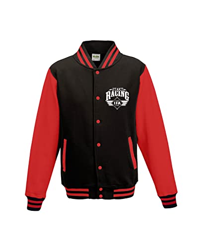 Artshirt Factory 2Takt Moped Racing Collegejacke Rot/Schwarz, Größe: XL von Artshirt Factory