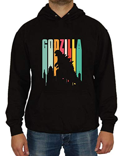 Artshirt Factory Godzilla City Kapu, Farbe: Schwarz, Größe: L von Artshirt Factory