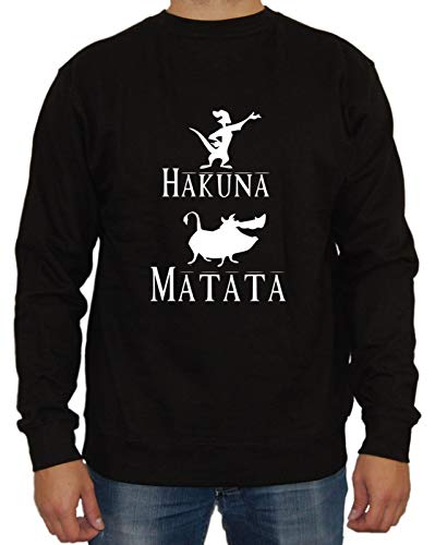 Artshirt Factory Hakuna Matata Sweater M1, Farbe: Schwarz, Größe: XL von Artshirt Factory