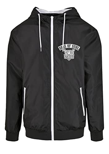 Artshirt Factory Sons Of Suhl KR51 Windbreaker Jacke, Farbe: Schwarz/Weiß, Größe: XL von Artshirt Factory