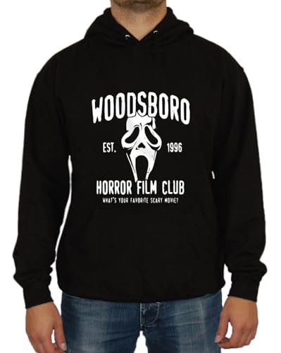 Artshirt Factory Woodsboro Horror Film Club Kapu, Farbe: Schwarz, Größe: 2XL von Artshirt Factory