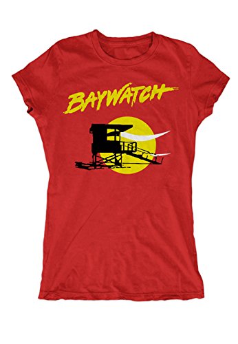 Artshirt-Factory Baywatch Logo Girlie (M, Rot) von Artshirt-Factory