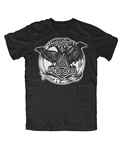 Hugin Munin T-Shirt Schwarz, Größe: 5XL von Artshirt Factory