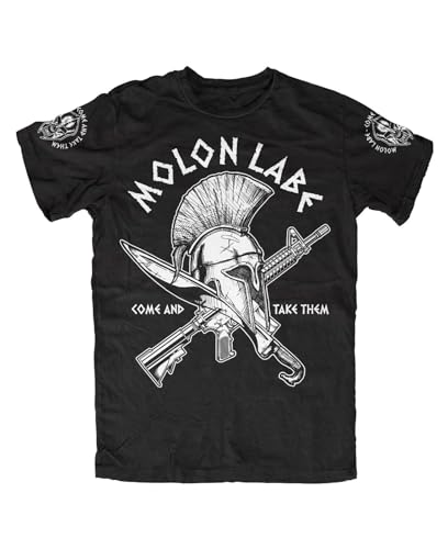 Molon Labe T-Shirt, Farbe: Schwarz, Größe: XXXXXL Molon Labe T-Shirt, Farbe: Schwarz, Größe: XXXXXL von Artshirt Factory