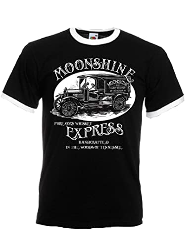 Moonshine Express Ringer T-Shirt, Größe: L von Artshirt Factory