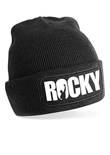 Rocky Beanie, Schwarz von Artshirt Factory