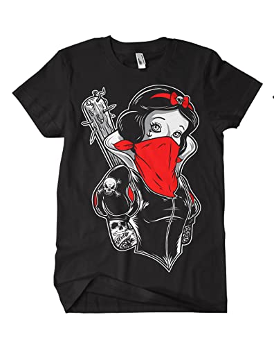 Snow White Tattooed T-Shirt Schwarz, Größe: 4XL von Artshirt Factory