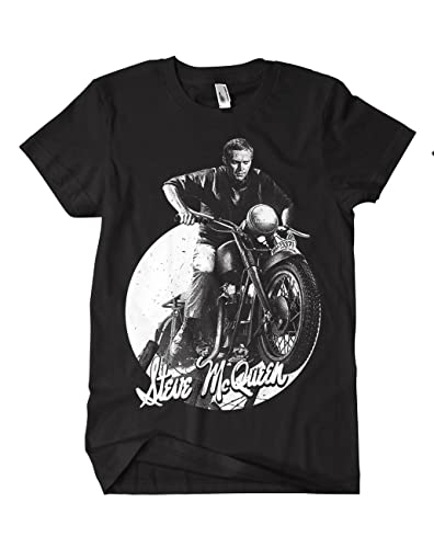 Steve McQueen Ketten T-Shirt, Farbe: Schwarz, Größe: M von Artshirt Factory