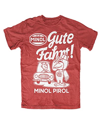 VEB MINOL PIROL T-Shirt ROT, Größe: 5XL VEB MINOL PIROL T-Shirt ROT, Größe: 5XL von Artshirt Factory