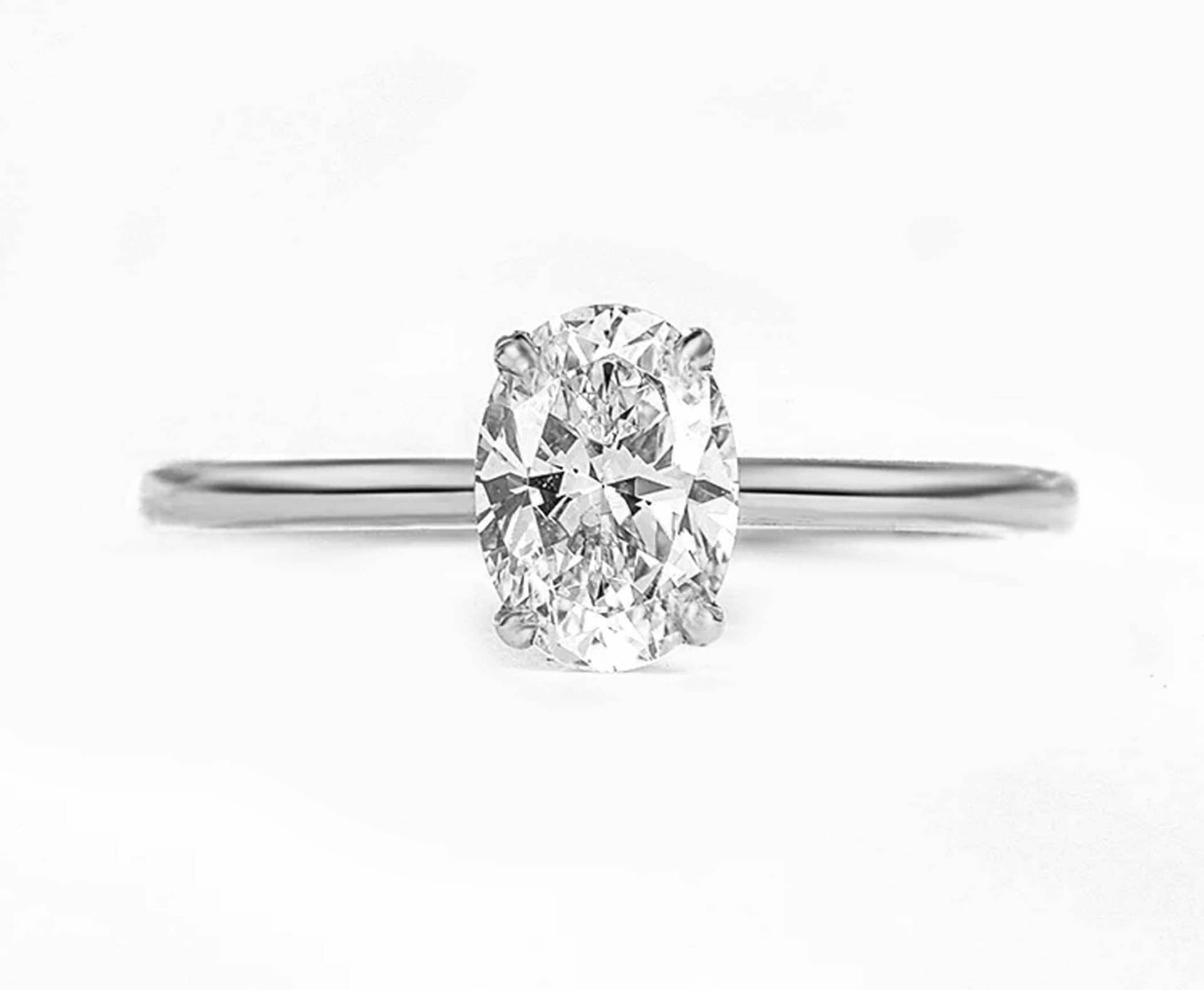 Oval Verlobungsring, 925 Sterling Silber Ring Cut Cz Solitär Ehering, Jahrestagsgeschenk von ArtsyjewelsEra