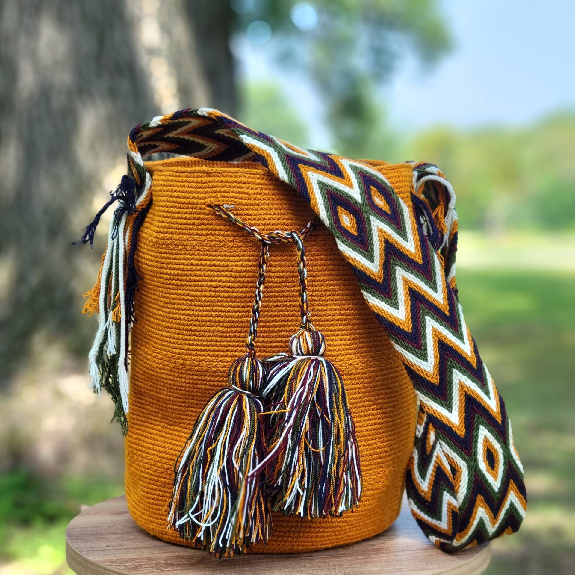 Handgewebte Tasche/Häkeltasche Stricktasche Wayuu Bag Handgewebte Tasche/Häkeltasche Stricktasche Wayuu Bag von ArtticoNet