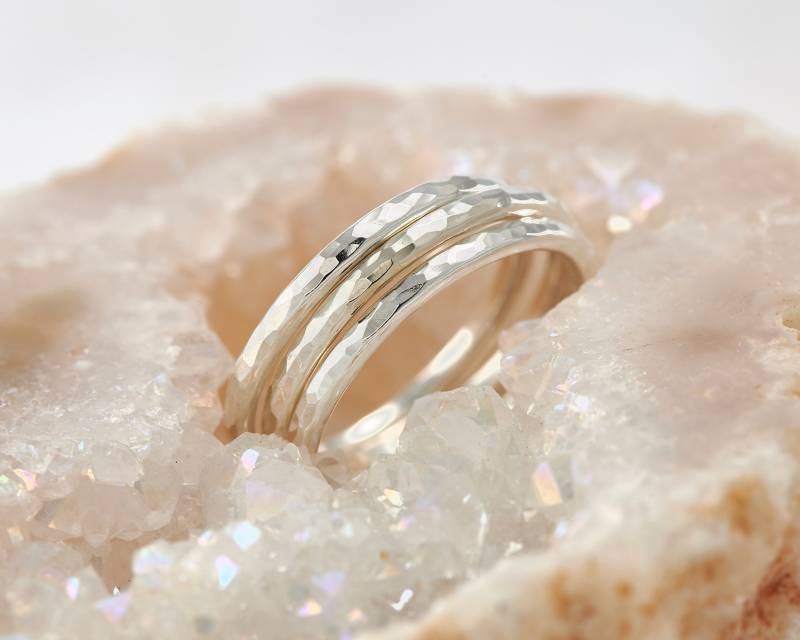 Stacking Ring Set - Stapelbare Ringe Aus 925 Sterling Silber Stacking Ring Set - Stapelbare Ringe Aus 925 Sterling Silber von Artulia
