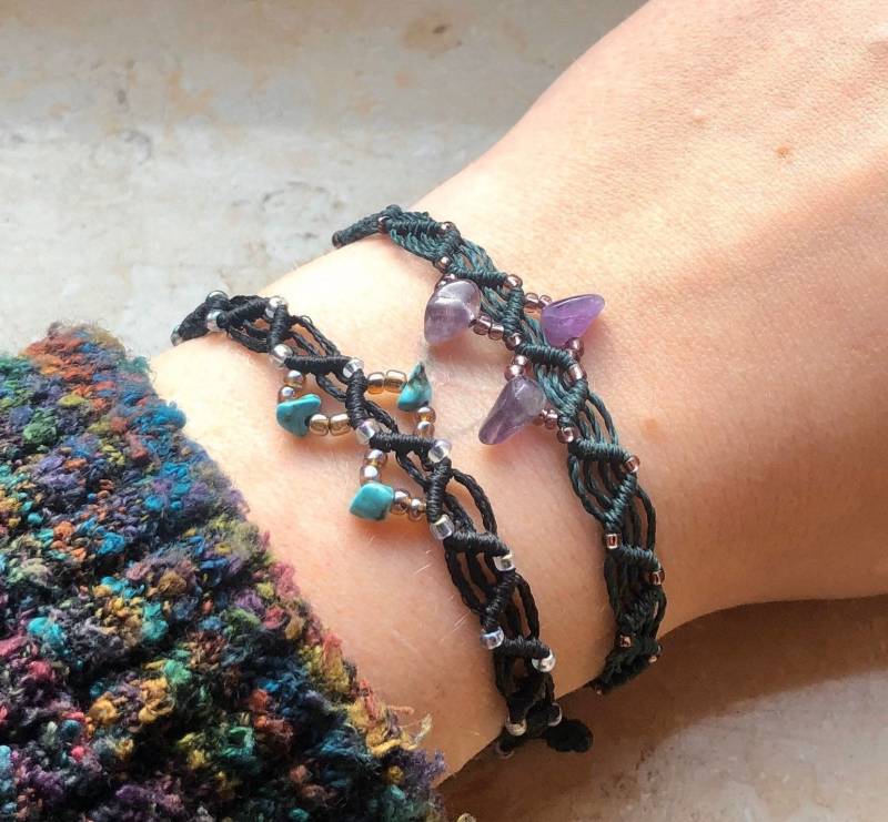 Buntes Freundschaftsarmband Mit Edelsteinen von ArtundWeiseShop