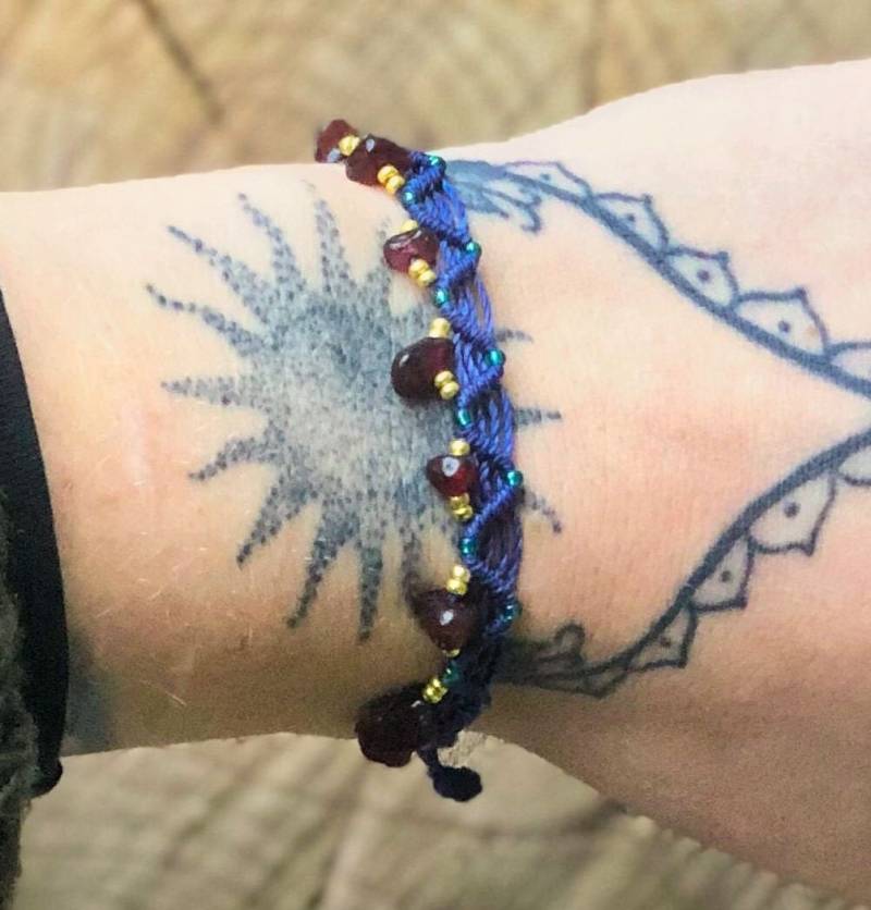 Edelstein Armband Mit Perlen von ArtundWeiseShop