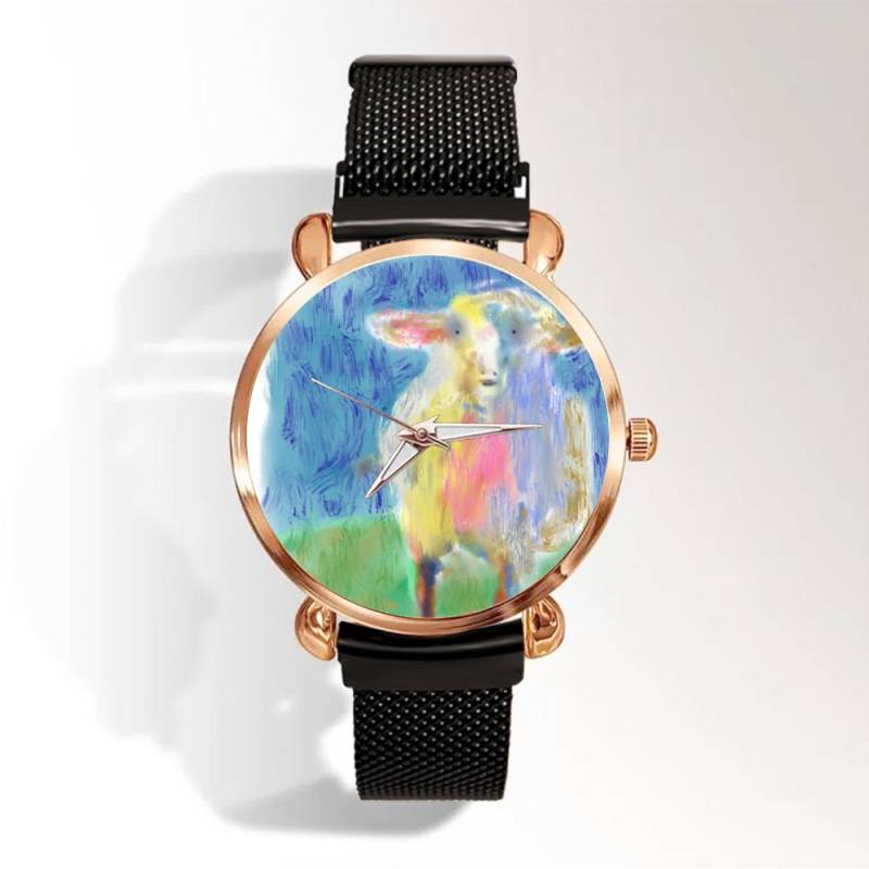 Custom Armbanduhr Multicolor Damen Magnetschließe Quarz von ArtworkonitsHead
