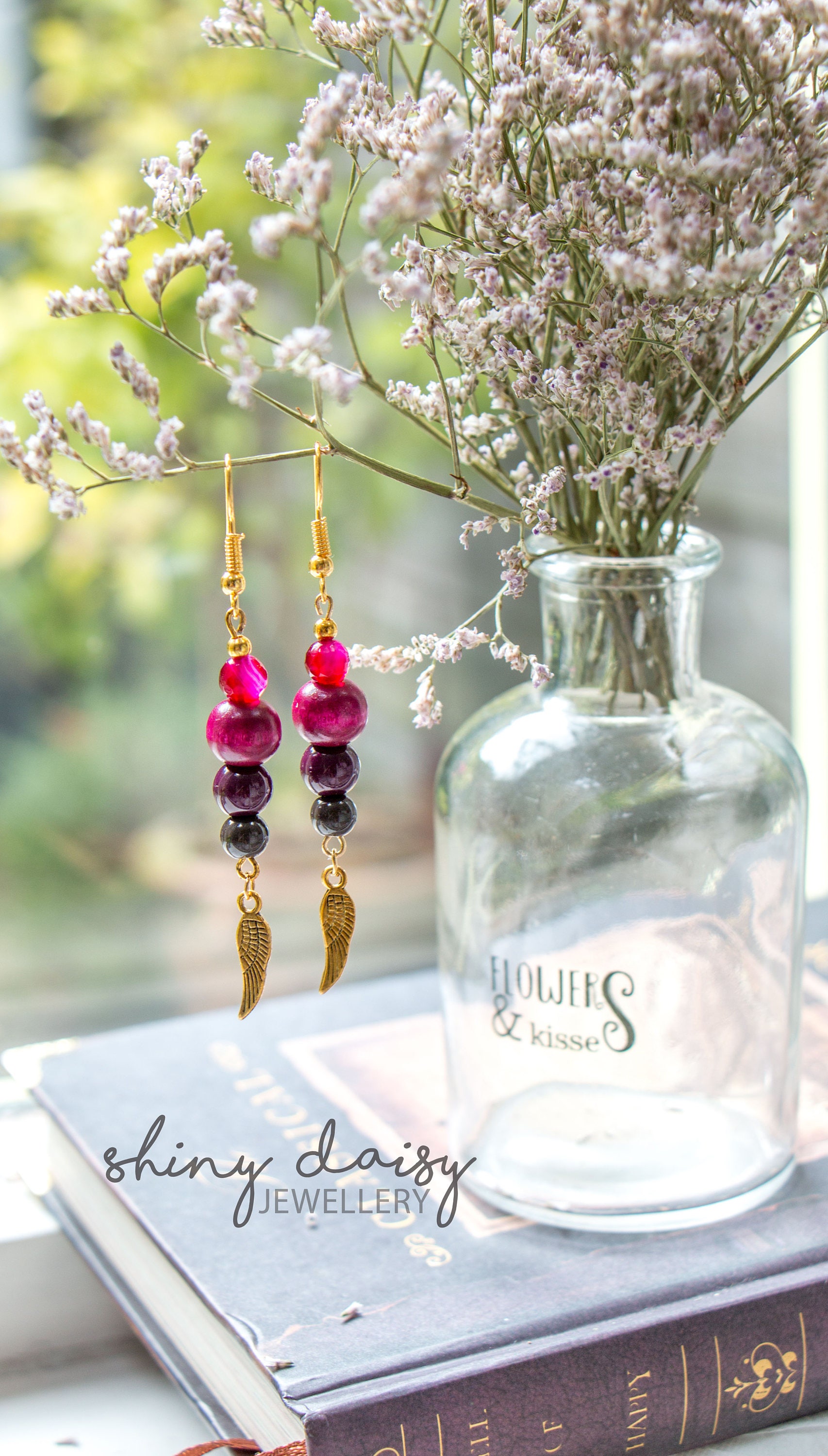 Helle Handgemachte Ohrringe È Achat Goldener Vogel Flügel Charm Leuchtende Bunte Einzigartige Ènete Geschenk Damen & Mädchen Schmuck Helle Handgemachte Ohrringe È Achat Goldener Vogel Flügel Charm Leuchtende Bunte Einzigartige Ènete Geschenk Damen & Mädchen Schmuck von ArtyMargarita