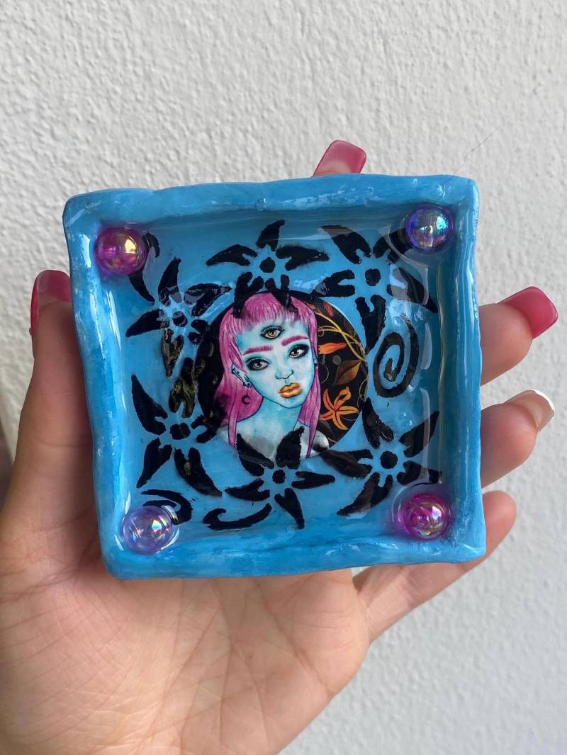 Blau Schmuckschale/Aschenbecher Blau Schmuckschale/Aschenbecher von PLOPSTARR