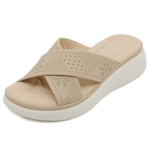 Artykey Sandalen Damen Bequeme Flach Outdoorsandalen Rutschfeste Wasserschuhe Sommerschuhe Apricot 35 Artykey Sandalen Damen Bequeme Flach Outdoorsandalen Rutschfeste Wasserschuhe Sommerschuhe Apricot 35 von Artykey