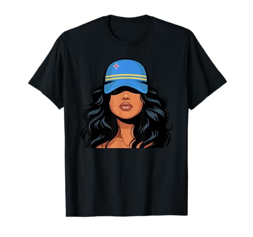 Aruban Girl Aruba Flag Stolze Frauen aus Aruba T-Shirt Aruban Girl Aruba Flag Stolze Frauen aus Aruba T-Shirt von Aruba for Girls and Women Aruban Outfit