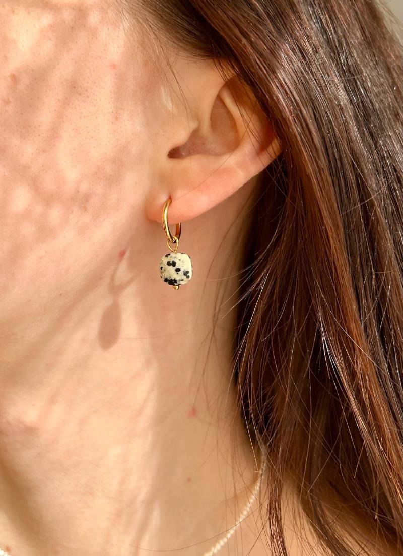 Aruba - Handgemachte Ohrringe Aus Jaspis Edelsteinen Und Edelstahl/Creolen/Handmade Gift/Handgemachter Schmuck/Geschenk Freundin/Mama/Frau von ArubaJewellery