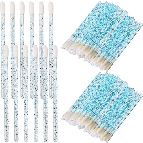 Einweg Lippenpinsel 50 Stück Make Up Lippenstift Pinsel Lippen Applikator Kristall Lip Gloss Pinsel Schminkpinsel Makeup Werkzeug von Aruicheng