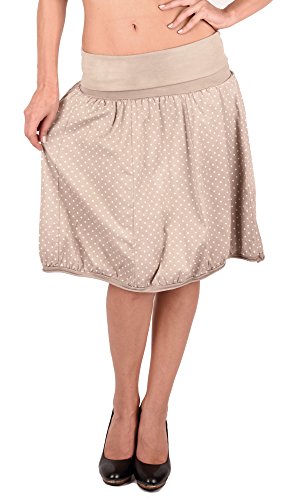 Schöner Baumwoll Rock Sommer Ballonrock Knielang Taupe Größe S-L 36-40 Schöner Baumwoll Rock Sommer Ballonrock Knielang Taupe Größe S-L 36-40 von Arunta