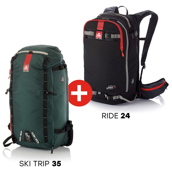 Arva - Airbag Switch Adventure Bundle (Ride 24 + ST 35) - Lawinenrucksack Gr One Size von Arva