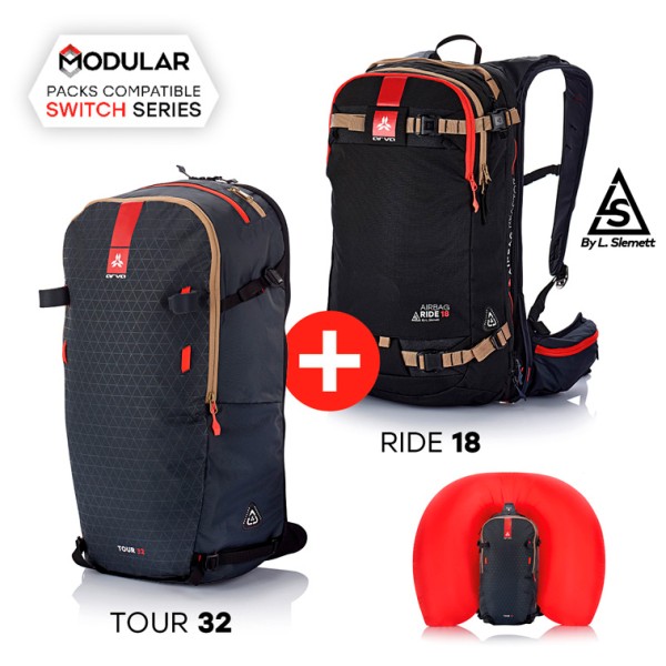 Arva - Switch Mixed Bundle (Ride 18 + Tour 32) - Lawinenrucksack Gr One Size von Arva