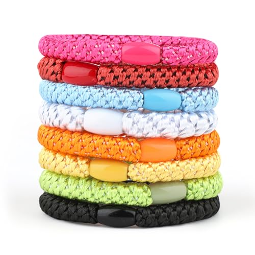 Arvoni 8 Stück Haargummis für Damen und Mädchen, Elastisch zopfgummis, Elastizität Haarbänder, haargummi armband, Mehrere Farben haargummi scrunchie für dickes Haar und lockiges Haar Arvoni 8 Stück Haargummis für Damen und Mädchen, Elastisch zopfgummis, Elastizität Haarbänder, haargummi armband, Mehrere Farben haargummi scrunchie für dickes Haar und lockiges Haar von Arvoni