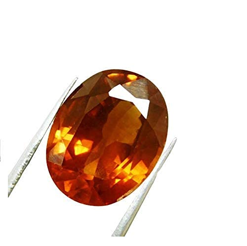 Arwacraft 12,25 Ratti / 11,32 Karat natürlicher Hessonit (Gomed/Granat) Stein Lab-zertifizierte Zylonqualität Erdgeist Natürlicher loser Edelstein für Damen und Herren - B09GKW5PMRNAMZ von Arwacraft