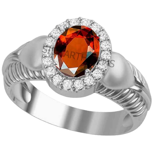 Arwacraft 12,25 Ratti 11,00 Karat Gomed Ring Ceylon loser Edelstein Labor – Zertifizierte natürliche Aa+ Qualität Hessonit Granat Verstellbarer Ring für Damen und Herren |1505|-B0C7QWGKMRNAMZ von Arwacraft