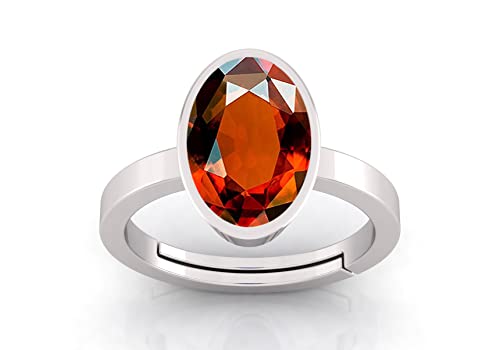 Arwacraft 12,25 Ratti 11,00 Karat Gomed Ring Ceylon loser Edelstein Labor – Zertifizierte natürliche Aa+ Qualität Hessonit Granat Verstellbarer Ring für Damen und Herren |1553|-B0C81T3YMRNAMZ von Arwacraft