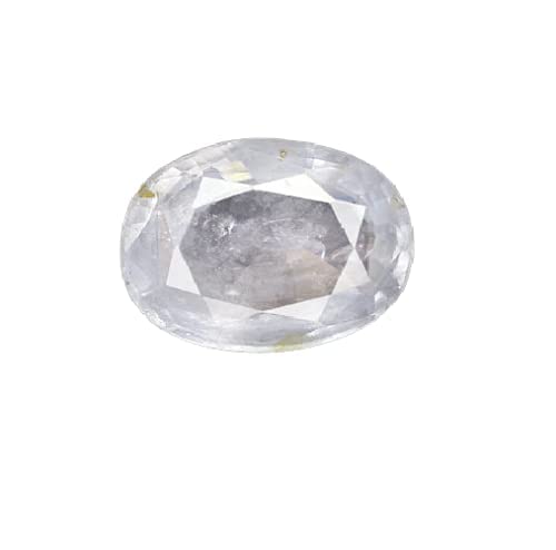 Arwacraft 7.00 Ratti natürlicher weißer Saphirstein (Topas), original zertifiziert von Labortopas Ratan für Ring-Anhänger-Armband von Herren und Damen, B0BY4624MRNAMZ von Arwacraft