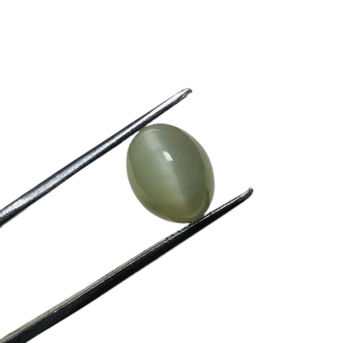 Arwacraft 9.10 Ratti Naturstein (Katzenauge) Premium-Qualität, natürlich (Katzenauge) (Katzenaugen), Lehsunia Ketu, loser Edelstein für Männer und Frauen, B0CRHQNNMRNAMZ von Arwacraft