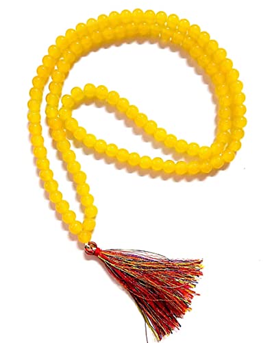 Arwacraft B09SVDYYMRNAMZ Guru buddhistische Jap Mala 108 + 1 Perlen Halskette für Reichtum, Wohlstand, mentales Stück für Männer und Frauen von Arwacraft