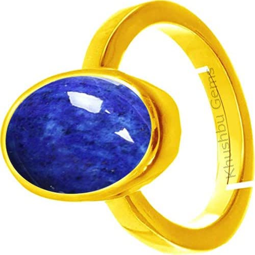 Arwacraft Blue Lajward Stone Natural Aa++ Qualität 3.25 Ratti / 2.55 Karat Original Lapislazuli Lajwart Rashi Ratna Pathar Edelstein Ring für Damen und Herren - B0BMZ6XXMRNAMZ von Arwacraft