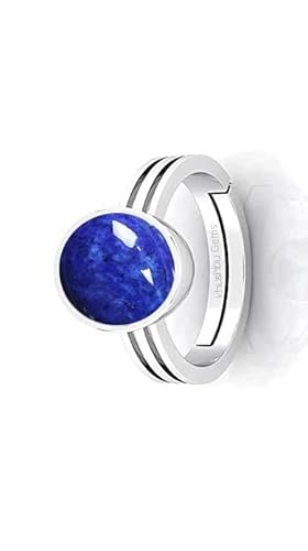 Arwacraft Blue Lajward Stone Natural Aa++ Qualität 7,25 Karat Original Lapislazuli Lajwart Rashi Ratna Pathar Edelstein Ring für Damen und Herren - B0BLWFQQMRNAMZ von Arwacraft