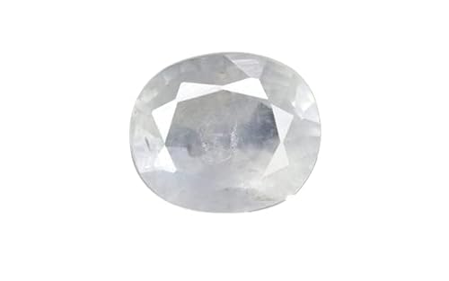 Arwacraft Pukhraj Kissen aus natürlichem weißem Saphir, 4,25 Ratti-zertifiziert, B0DFWSSTMRNAMZ von Arwacraft