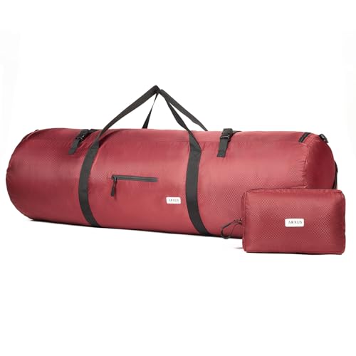 Arxus Sporttasche 90L 50L 30L Groß Reisetasche Faltbare Gepäck Tasche Damen Herren Weekender Schwimmtasche Mit Schultergurt Für Reise Sport Gym Camping von Arxus
